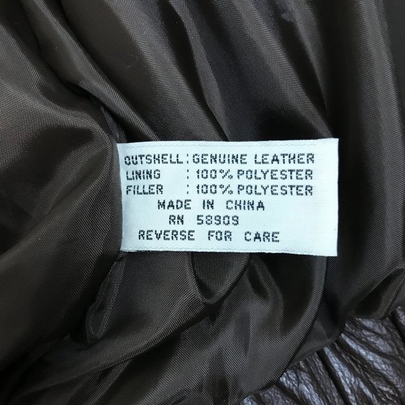 Preston & York Brown Genuine Leather Jacket Medium - Picture 6 of 12